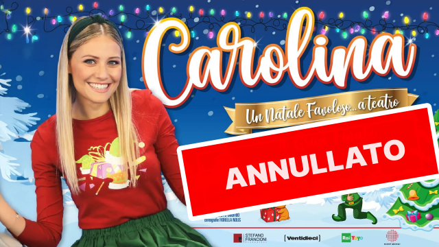 Carolina Benvenga annullati gli spettacoli del 3 Gennaio al Teatro Massimo di Cagliari e del 4 Gennaio al Teatro Comunale di Sassari